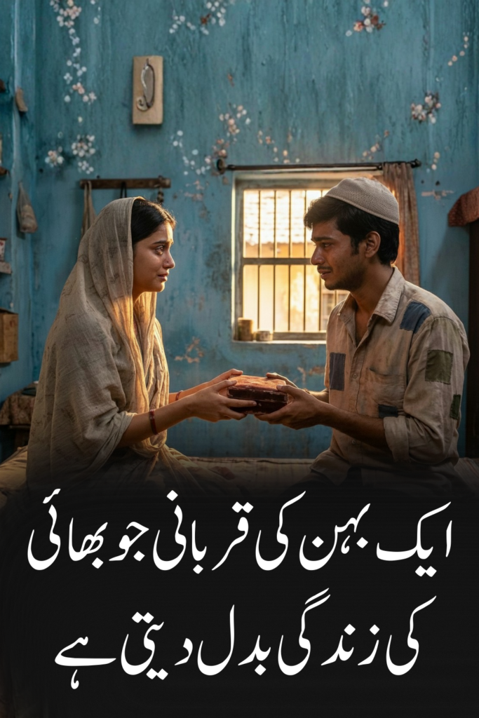 Urdu kahani showing sister's sacrifice for her brother’s future